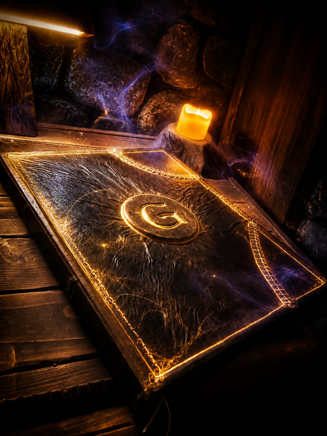 Maze In Mind escape room - magiczna ksiega i scenografia pokoju